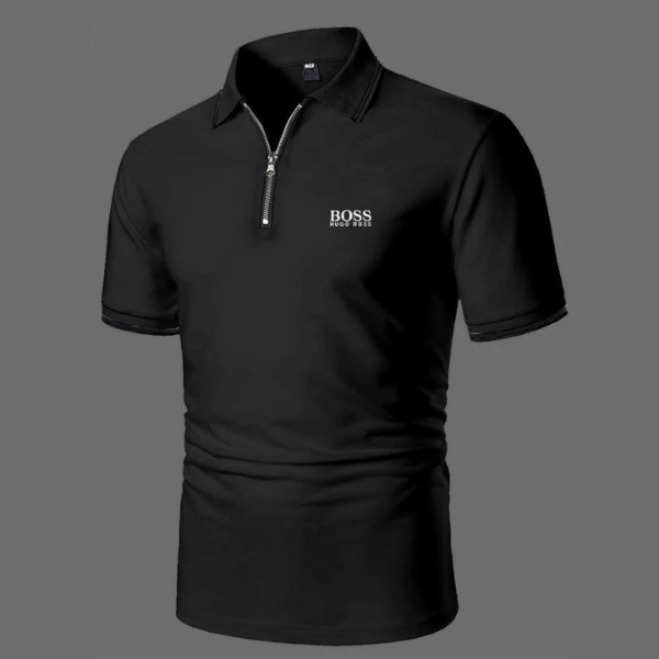Poloshirt mit Reißverschluss