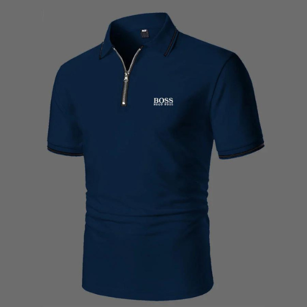 Poloshirt mit Reißverschluss